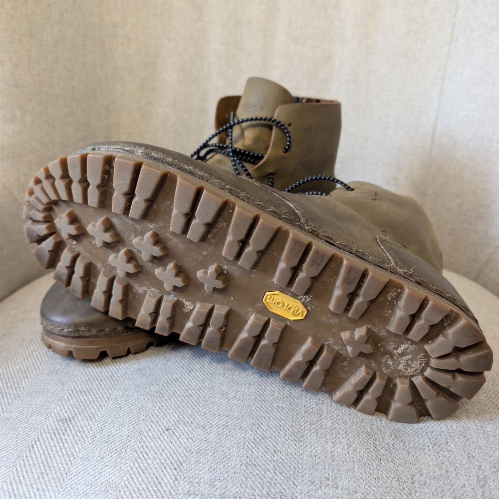 OTZ Brogan Vibram Leather Boots Brown Mens EU 45 US Size 12 (Fits Like a US 11) - Picture 4 of 6